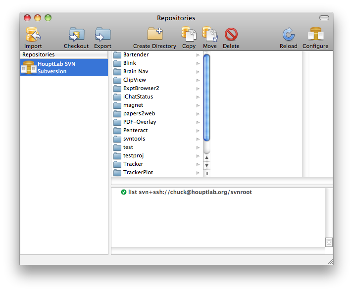 XCode Repository Preferences for HouptLab